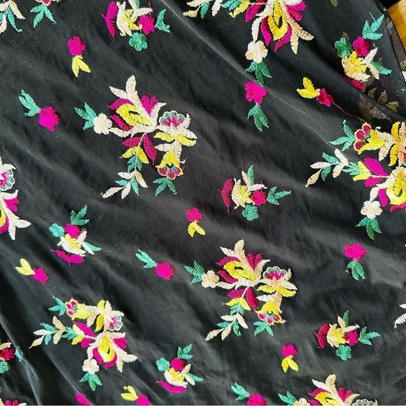 Vince Camuto Large Sleeveless Maxi Embroidered Floral Dress Spring Tropical - Picture 4 of 16